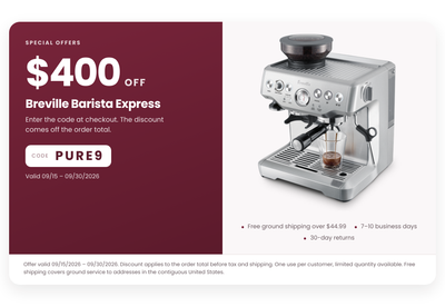 Breville Barista Express Espresso Machine (PURE9)